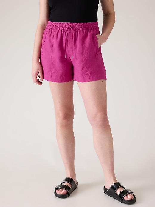 Image number 6 showing, Retreat Linen Mid Rise Short