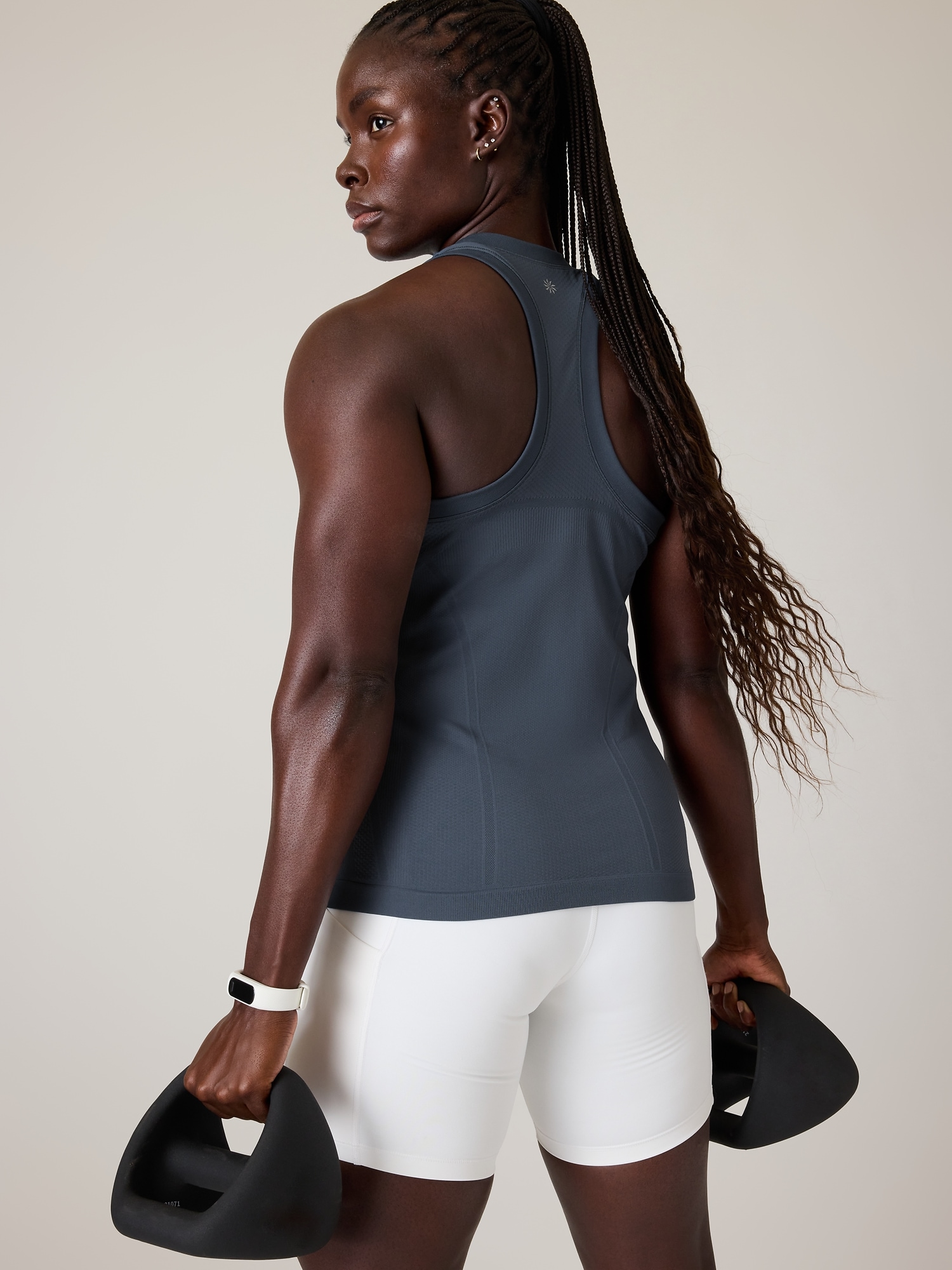 Nike Dri Fit Neon Pink/ Blue Striped Workout Tank Top Women's Size Sma -  beyond exchange