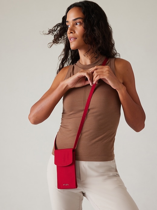 2 of 8 showing, with the color Clover Berry of product All About Phone Crossbody Bag
