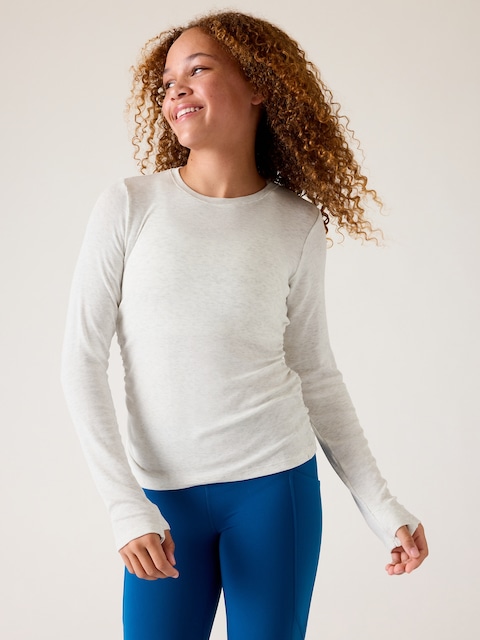 Athleta Girl Ready and Ruched Rib Top