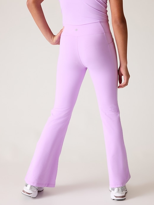 2 of 8 showing, with the color Fresh Lilac of product Athleta Girl Stash Your Treasures Ultra Flare Pant