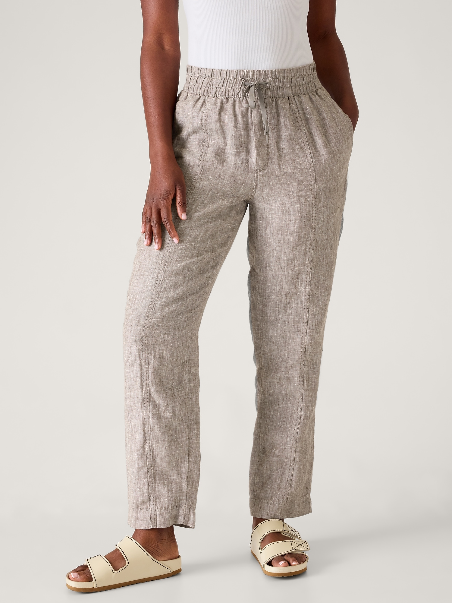 Retreat Linen Ankle Pant | Athleta