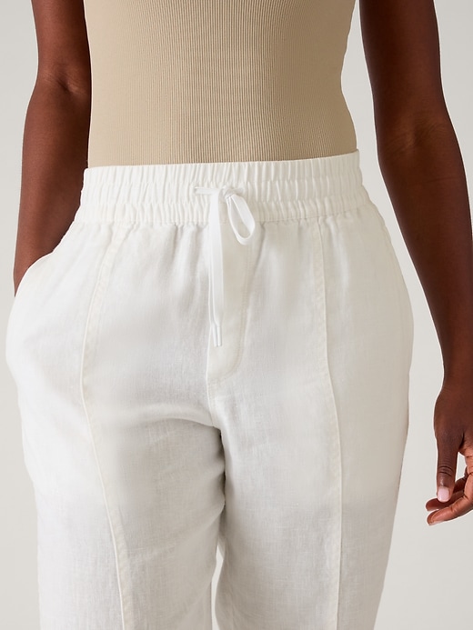 Image number 2 showing, Retreat Linen High Rise Ankle Pant