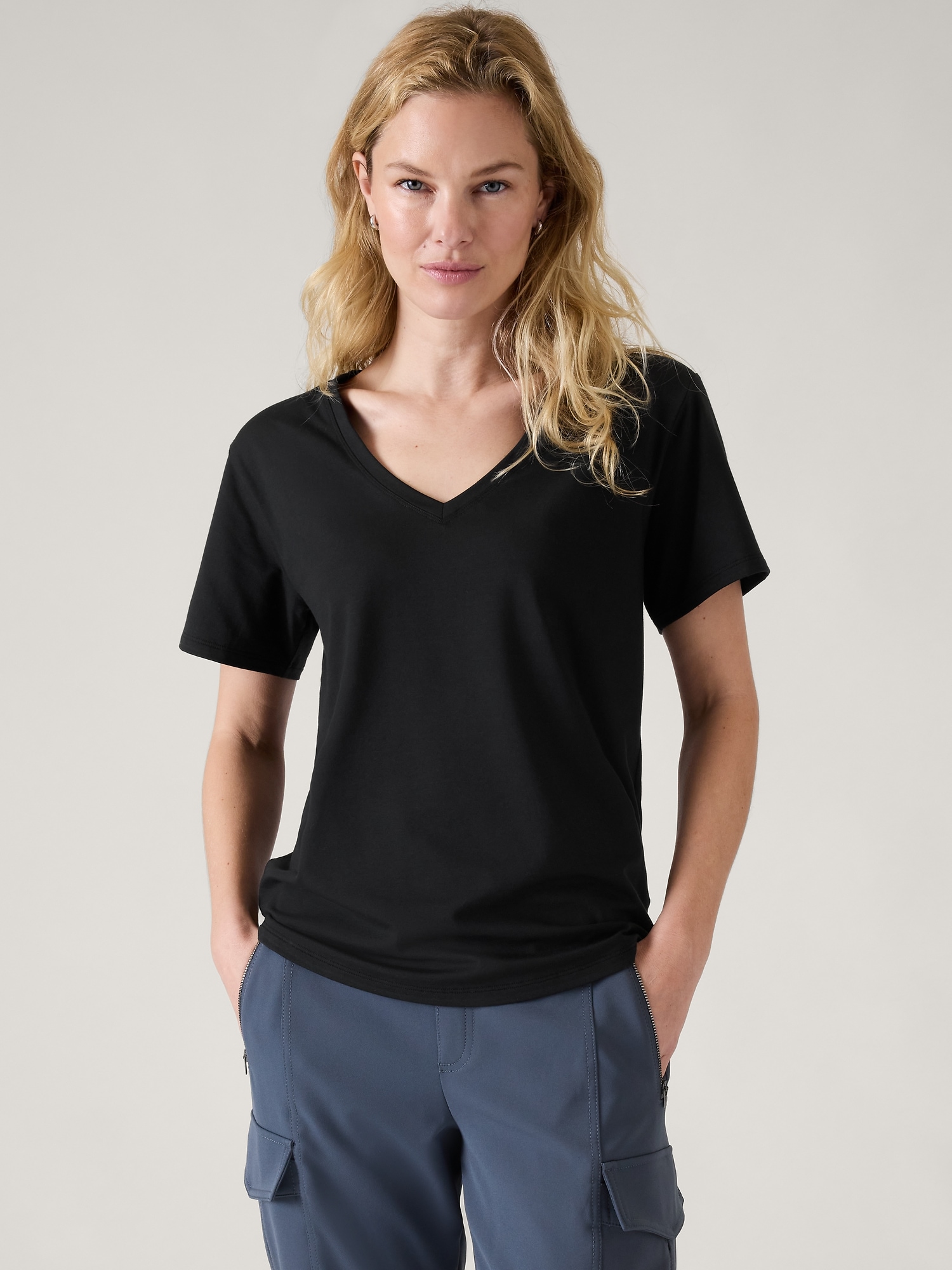 Womens Skims black Essential T-Shirt Bodysuit
