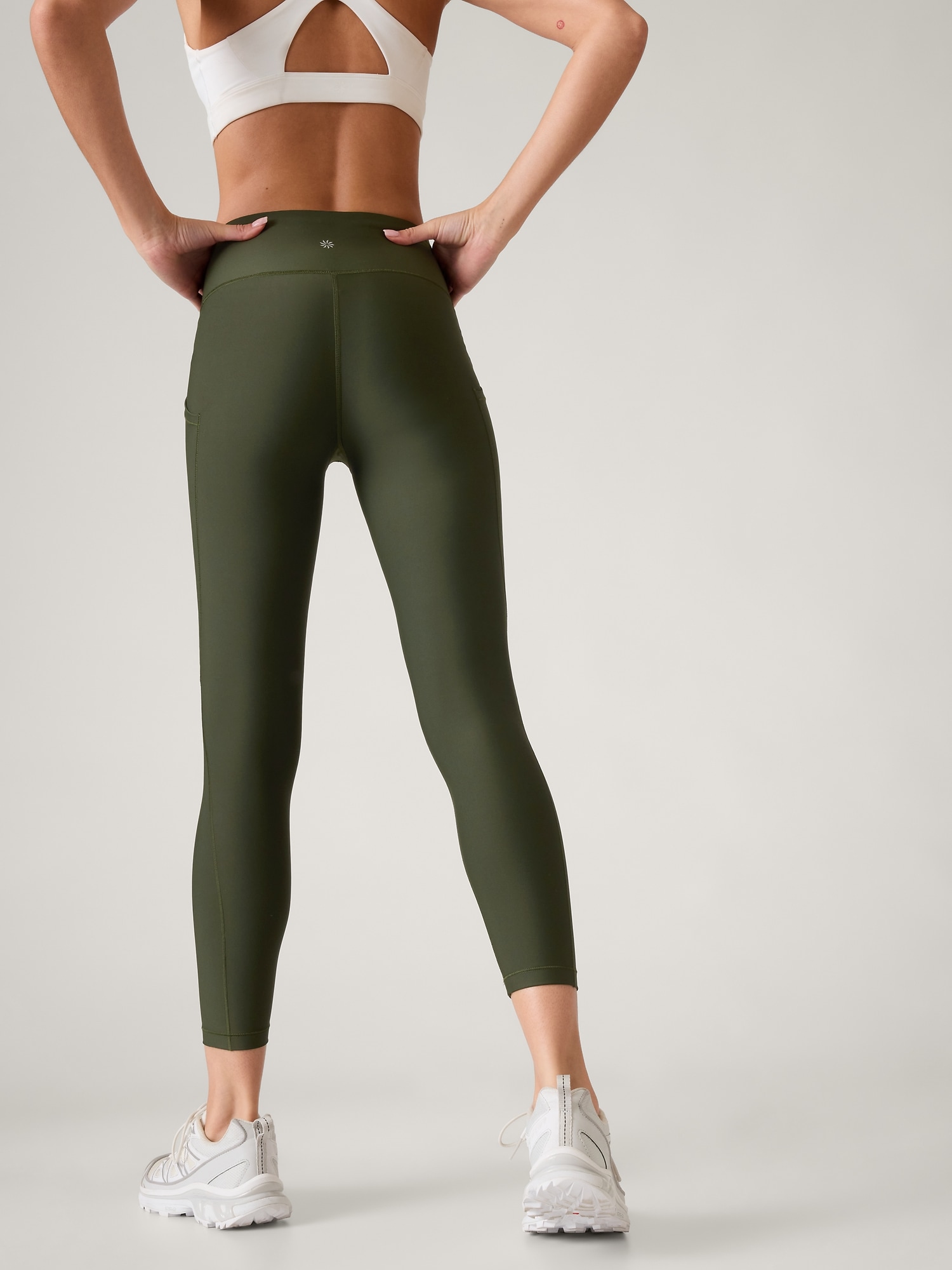 Rep 7/8 Length Tights - Army Green