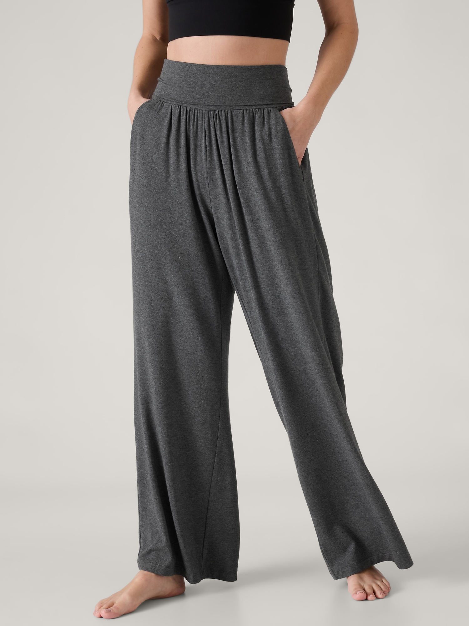 Enza® 165T79 Ladies Fold Over Yoga Pant - Tall - Wholesale Apparel