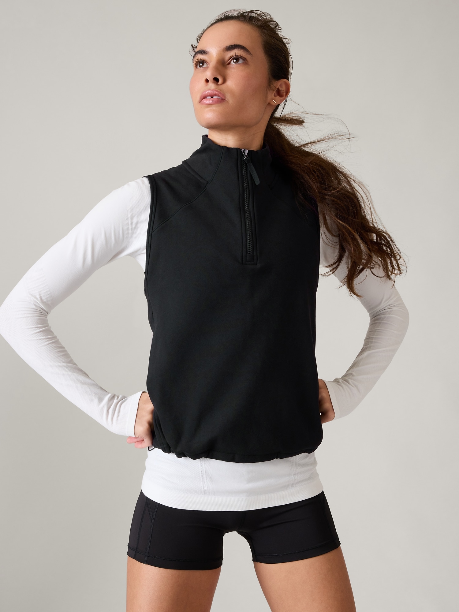Quilted Lightweight Athletic Vest - Black – SportPort Active