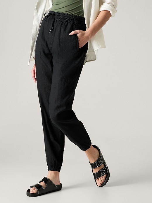 Image number 5 showing, Retreat Linen High Rise Jogger