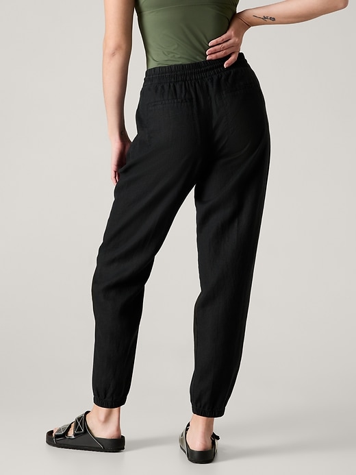 Image number 6 showing, Retreat Linen High Rise Jogger