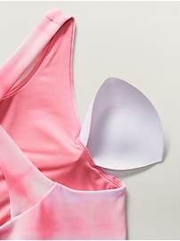 View large product image 3 of 3. Athleta Girl High Neck Crop Bikini Top