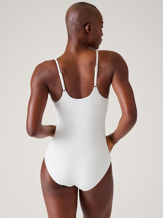 Image number 3 showing, Scoop Pique One Piece Swimsuit