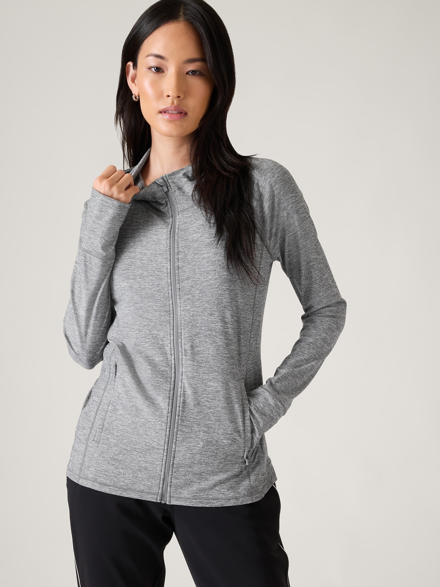 Athleta Pacifica Illume Upf Relaxed Jacket In Grey