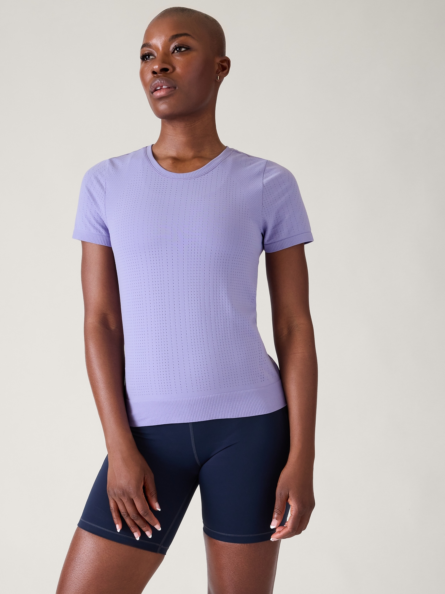 Girls' Seamless T-Shirt - All In Motion™ Purple XS