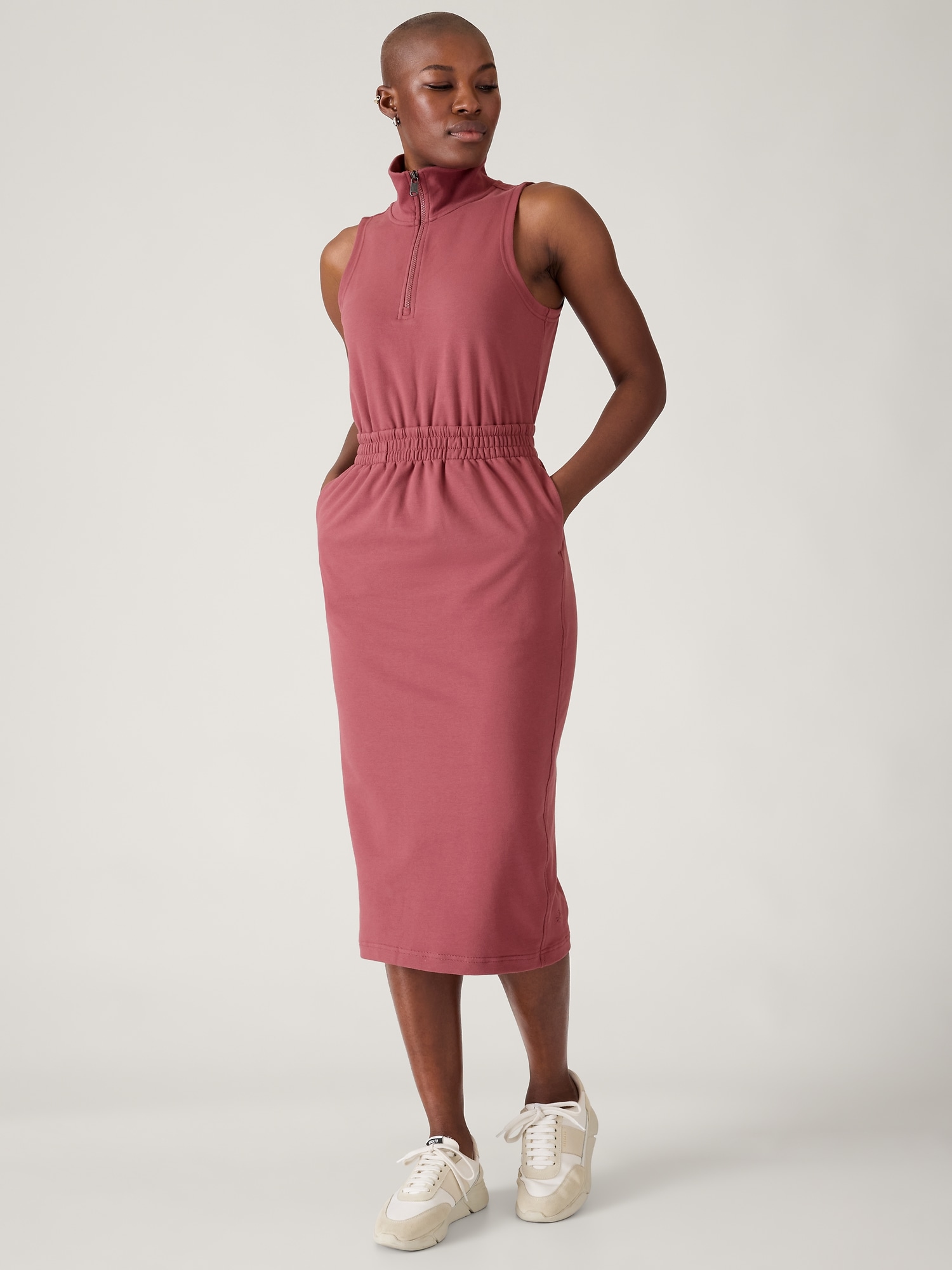 Athleta Retroterry Dress In Rosewood