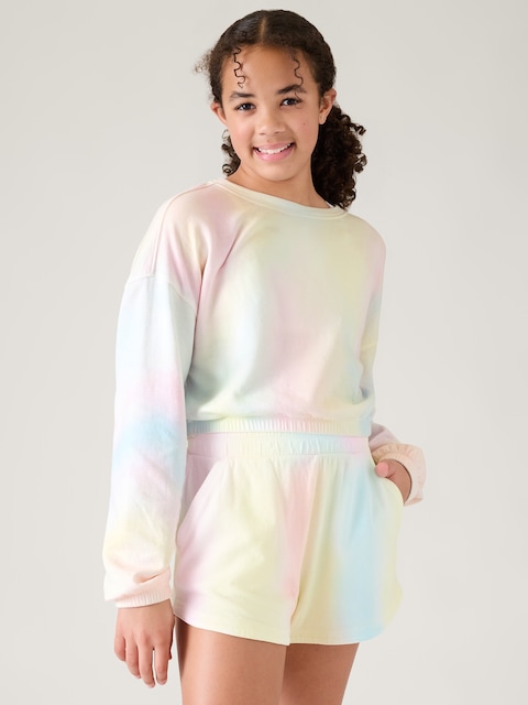 Athleta Girl Sundown Cropped Sweatshirt