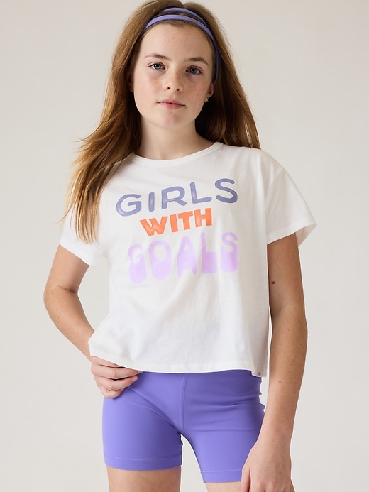 Image number 1 showing, Athleta Girl Daily Graphic Tee