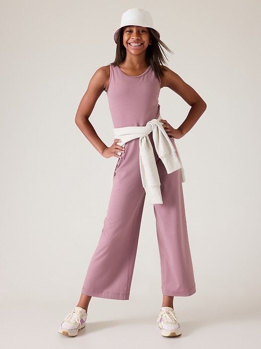 1 of 8 showing, with the color Cascadia Violet of product Athleta Girl Stash Your Treasures Jumpsuit
