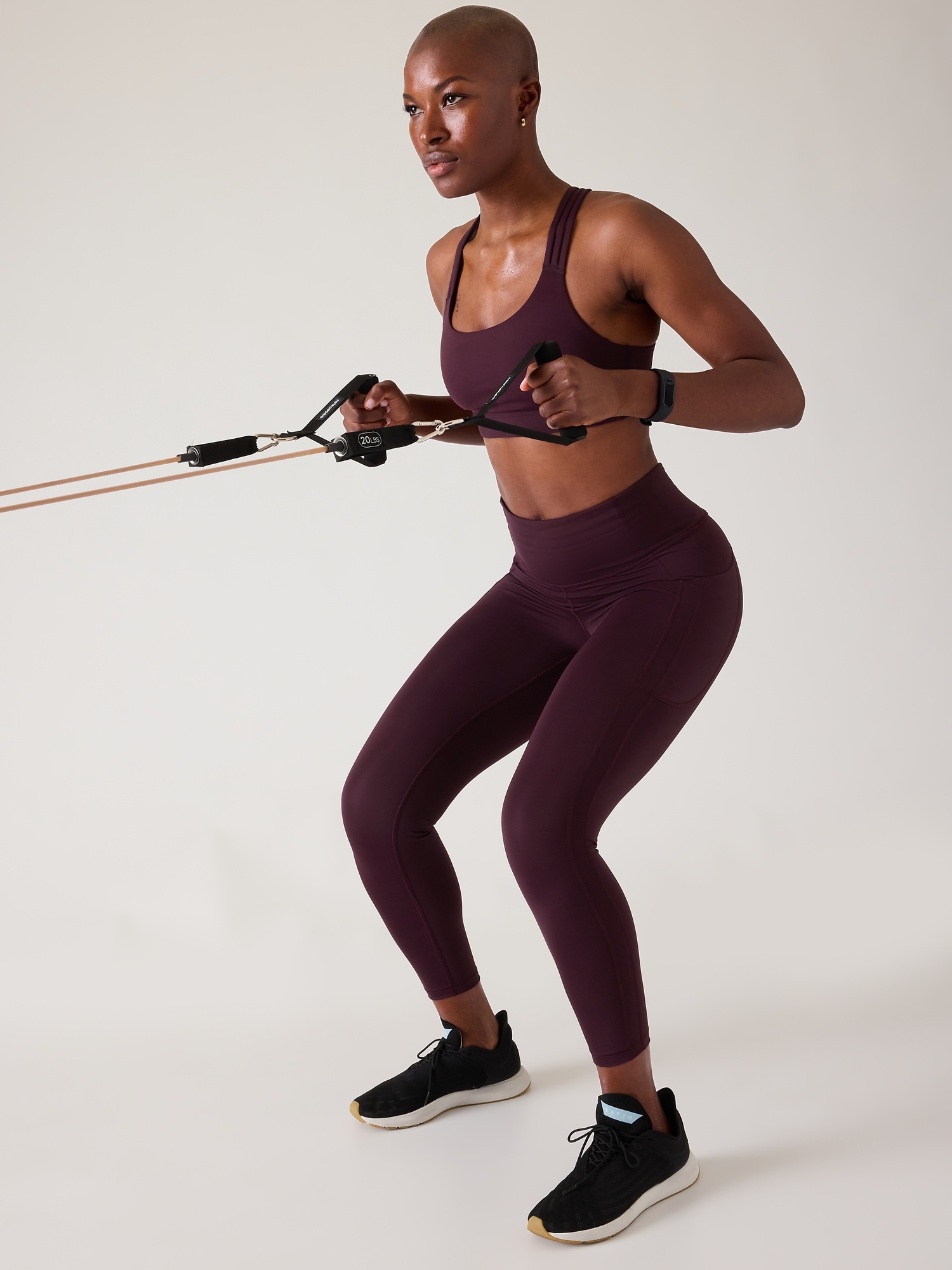Athleta Ultimate Stash Pocket 7/8 Tight Leggings XSmall Teal Salutation  womens