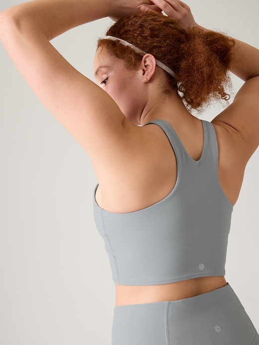 Athleta Concious Tank Crop Shirt Women's Large Yoga Top padded