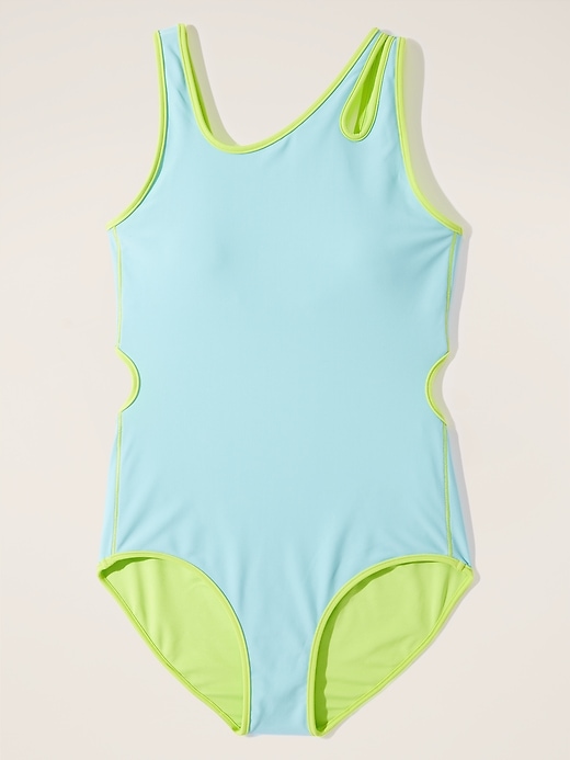 Image number 1 showing, Athleta Girl Cutout One Piece Swimsuit