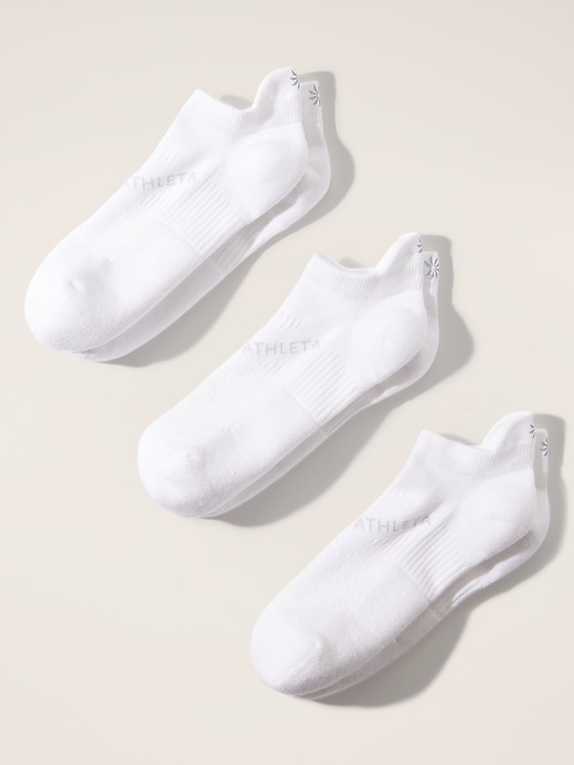 View large product image 1 of 3. Athleta Performance Ankle Sock 3-Pack
