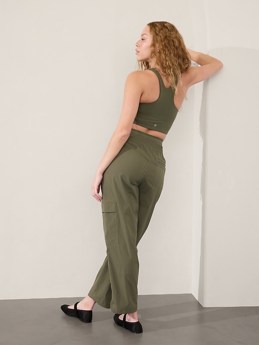 2 of 8 showing, with the color Moss of product Conscious Crop Bra D-DD