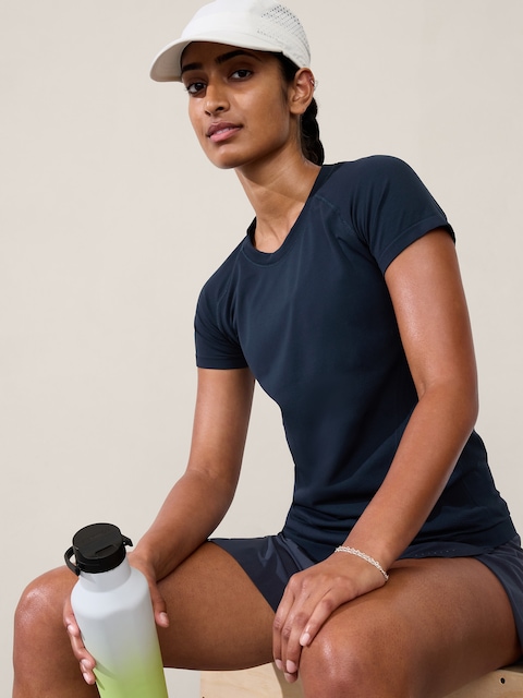 Momentum Seamless Tee - Blue