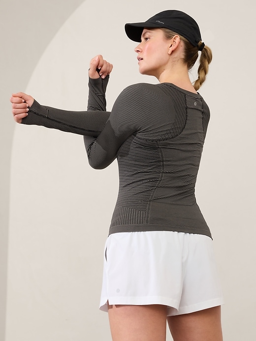 Image number 8 showing, Momentum Stripe Seamless Top