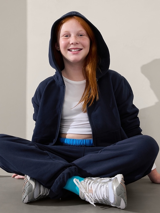 Image number 1 showing, Athleta Girl All Day Full Zip Sweatshirt