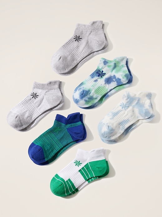 View large product image 1 of 2. Athleta Girl Everyday Ankle Sock 6-Pack