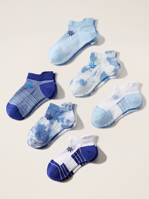 View large product image 1 of 2. Athleta Girl Everyday Ankle Sock 6-Pack