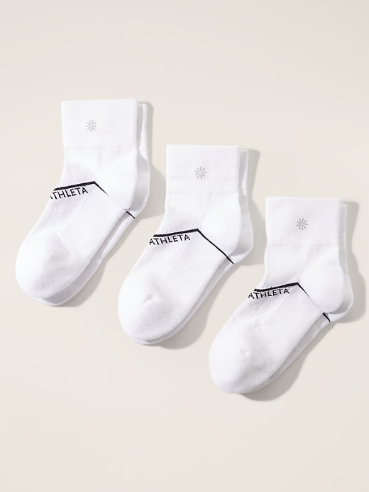 Athleta Everyday Quarter Crew Sock 3-Pack