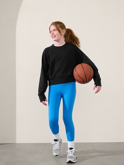 Image number 1 showing, Athleta Girl All Day Crewneck Sweatshirt