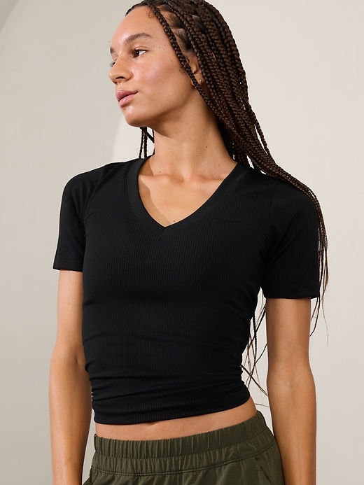 Image number 6 showing, Renew Seamless V-Neck Tee