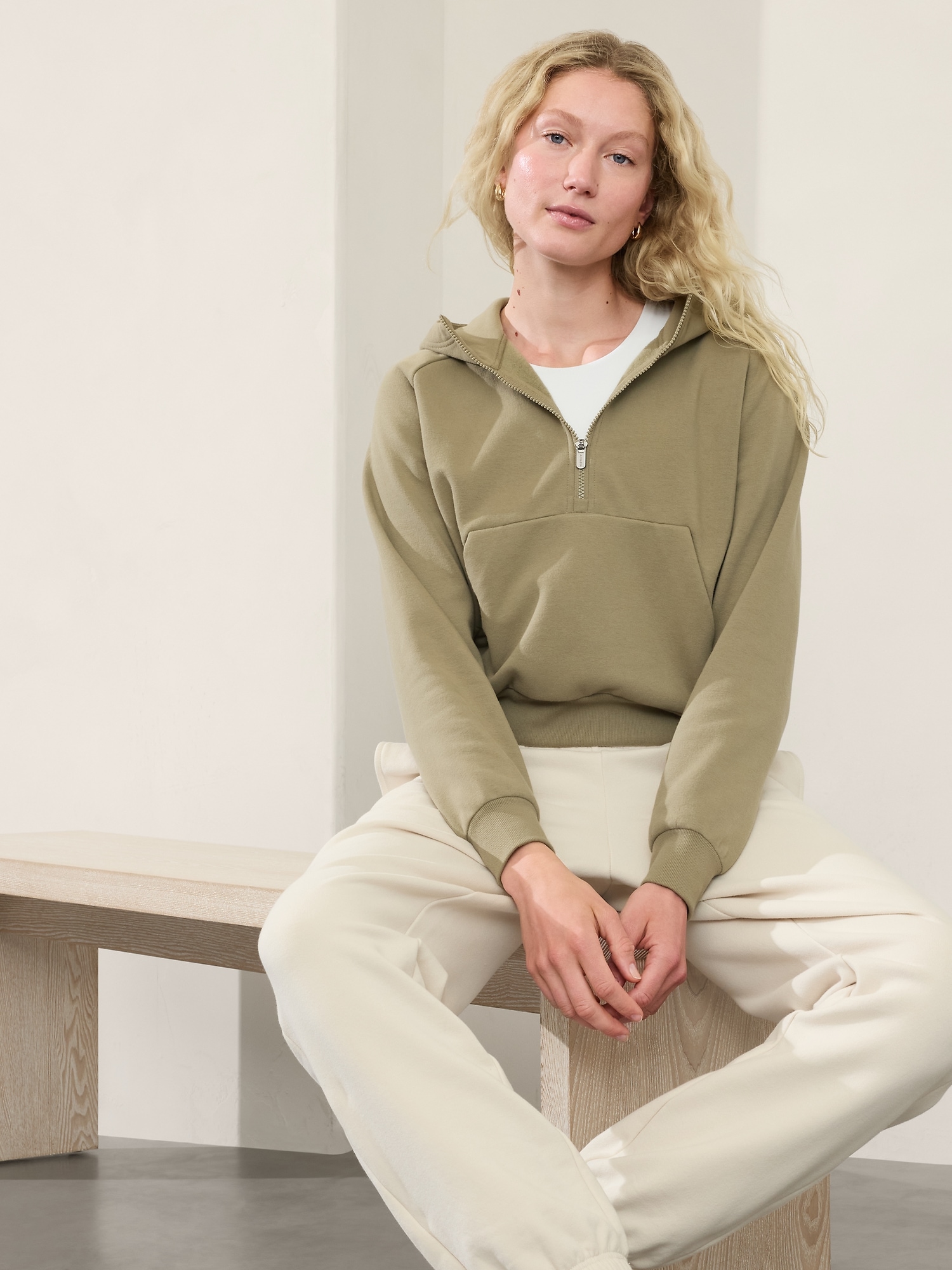 Easy Fleece 1/2 Zip Hoodie | Athleta