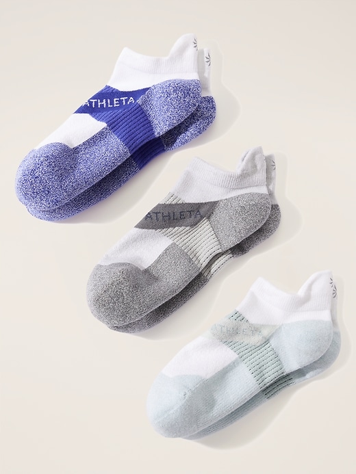 View large product image 1 of 3. Athleta Performance Ankle Sock 3-Pack