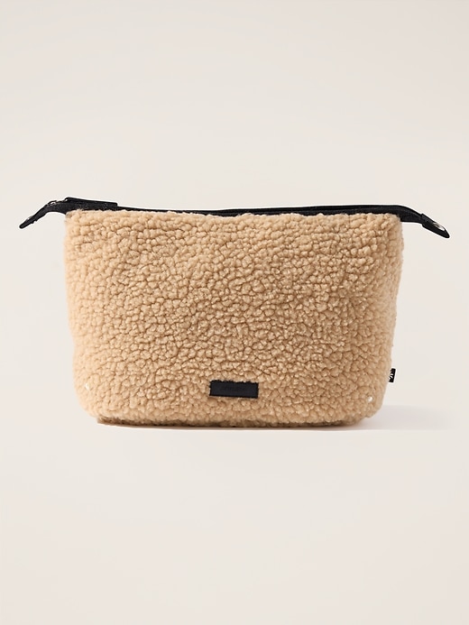 View large product image 1 of 3. All About Shearling Large Cosmetic Pouch