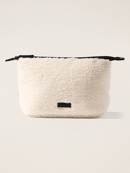 View large product image 1 of 3. All About Shearling Large Cosmetic Pouch