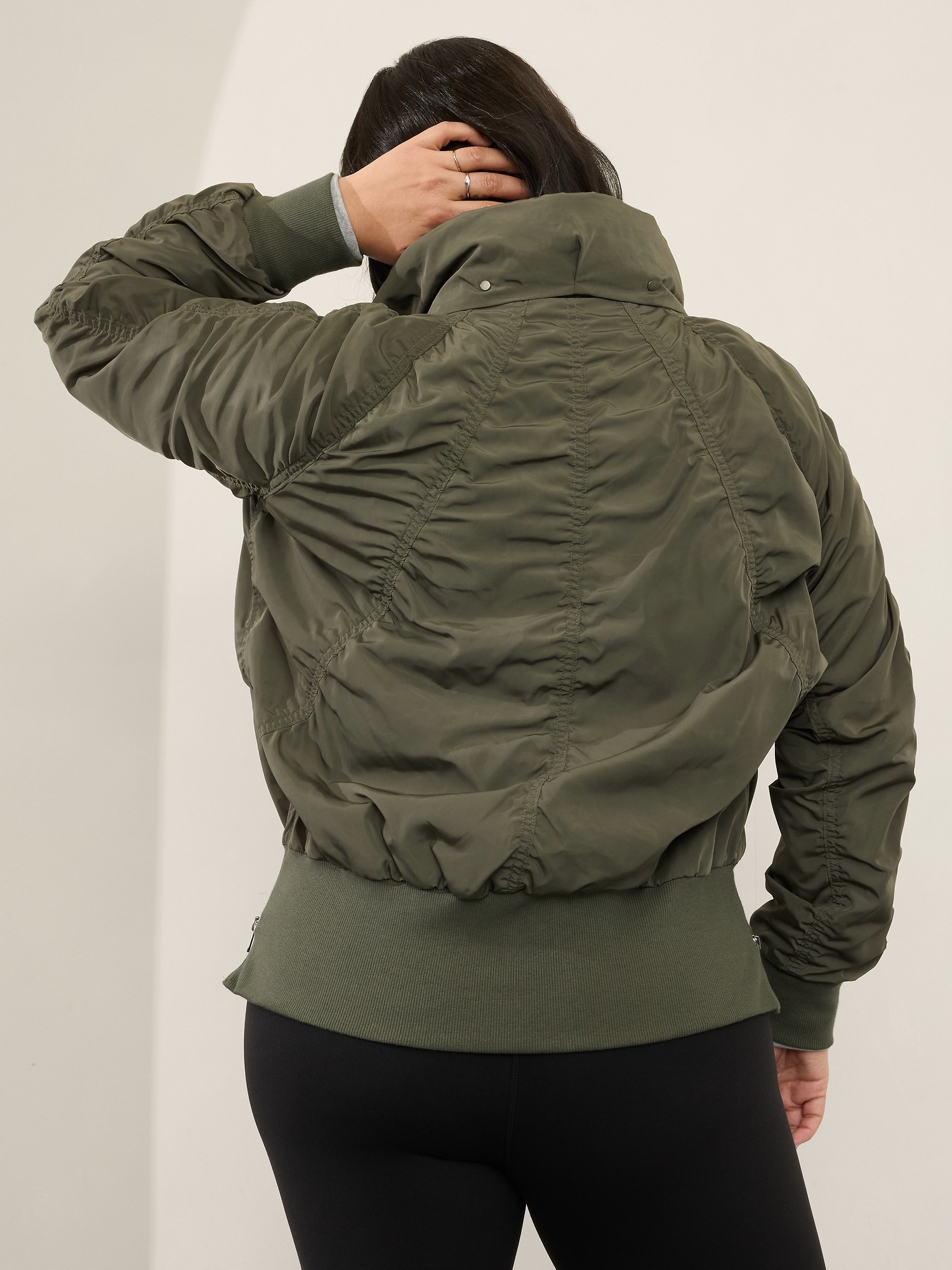 Athleta Jetset Bomber Jacket #818839 – Women's Relaxed Fit, Polyester, Short Length – SALE + Free Shipping