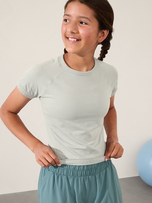 Image number 4 showing, Athleta Girl Power Up Sport Length Tee