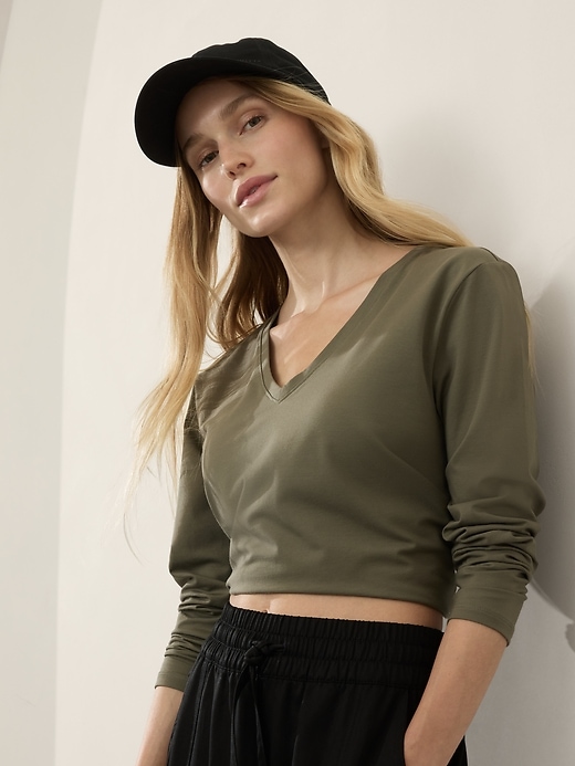 Image number 6 showing, Essential V-Neck Top