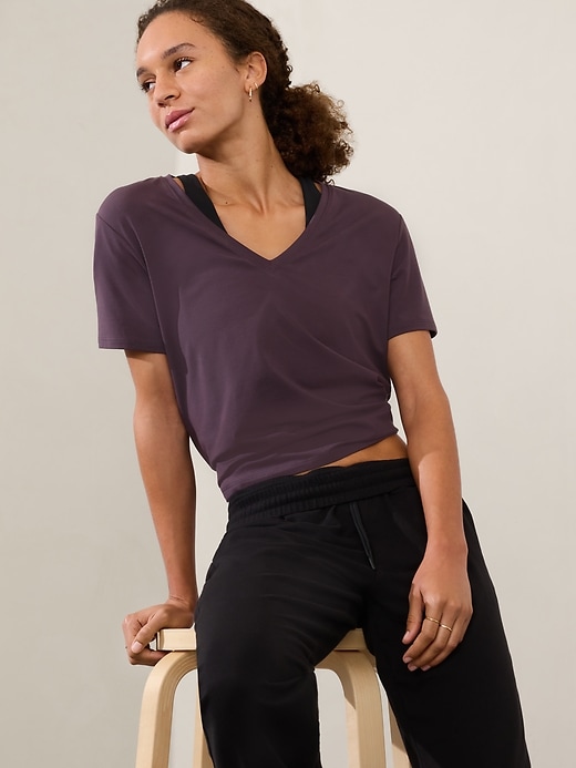 Image number 1 showing, Essential V-Neck Tee