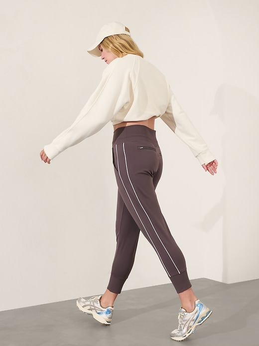 Image number 8 showing, Venice High Rise Track Stripe Jogger