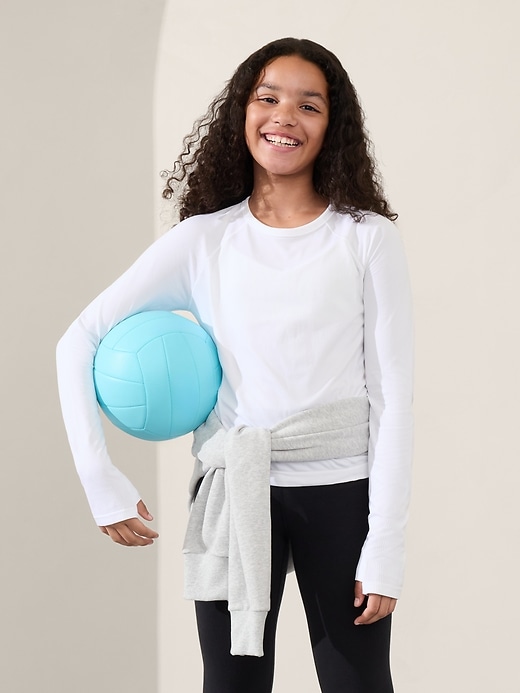 Image number 1 showing, Athleta Girl Power Up Sport Length Top