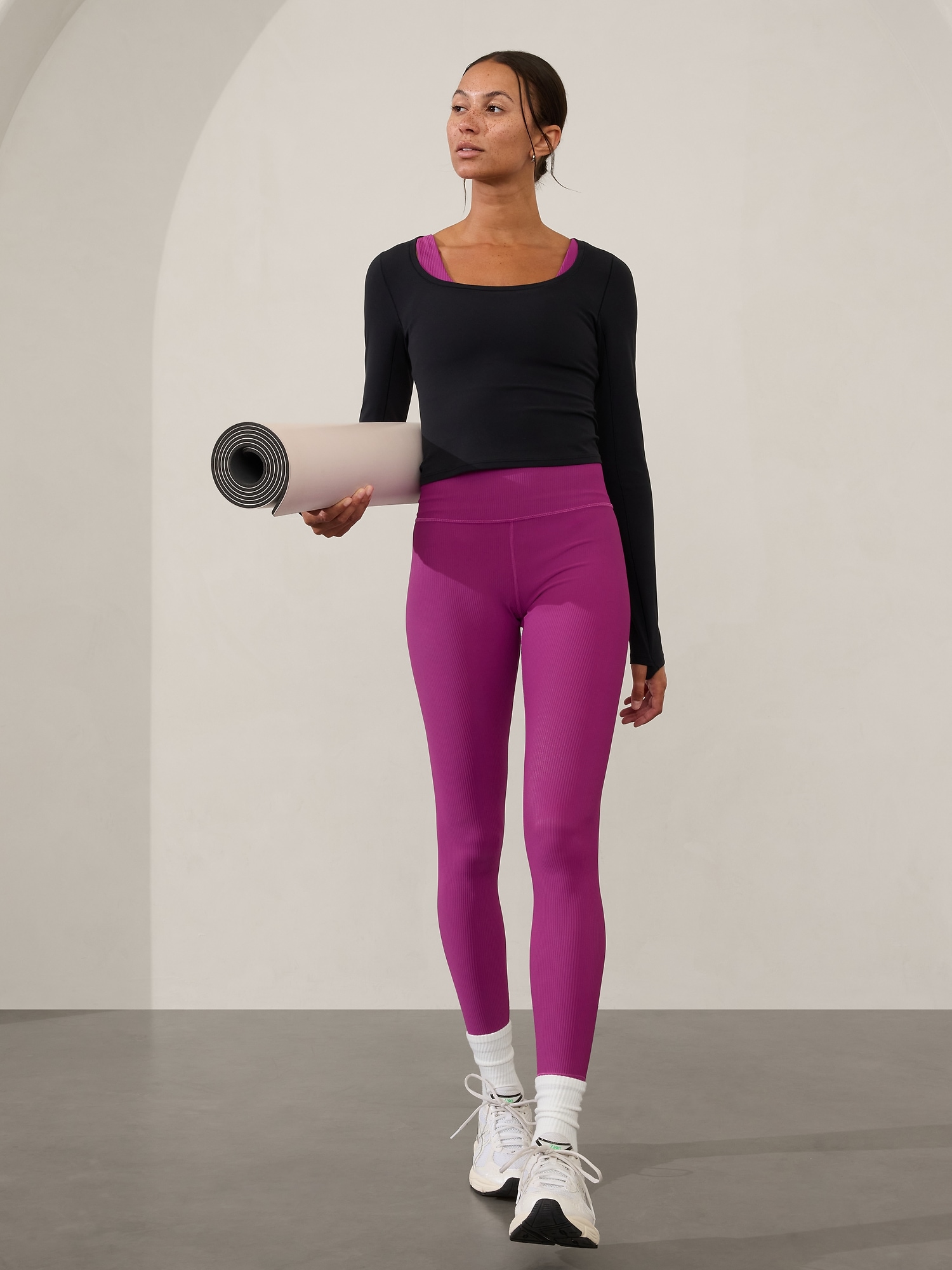 Ribbed Workout Leggings Athleta