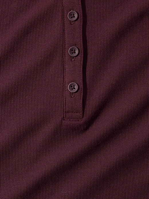 Image number 5 showing, Signature Rib Henley Top