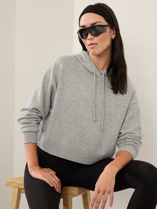 Image number 1 showing, Alpine Cropped Hoodie Sweater