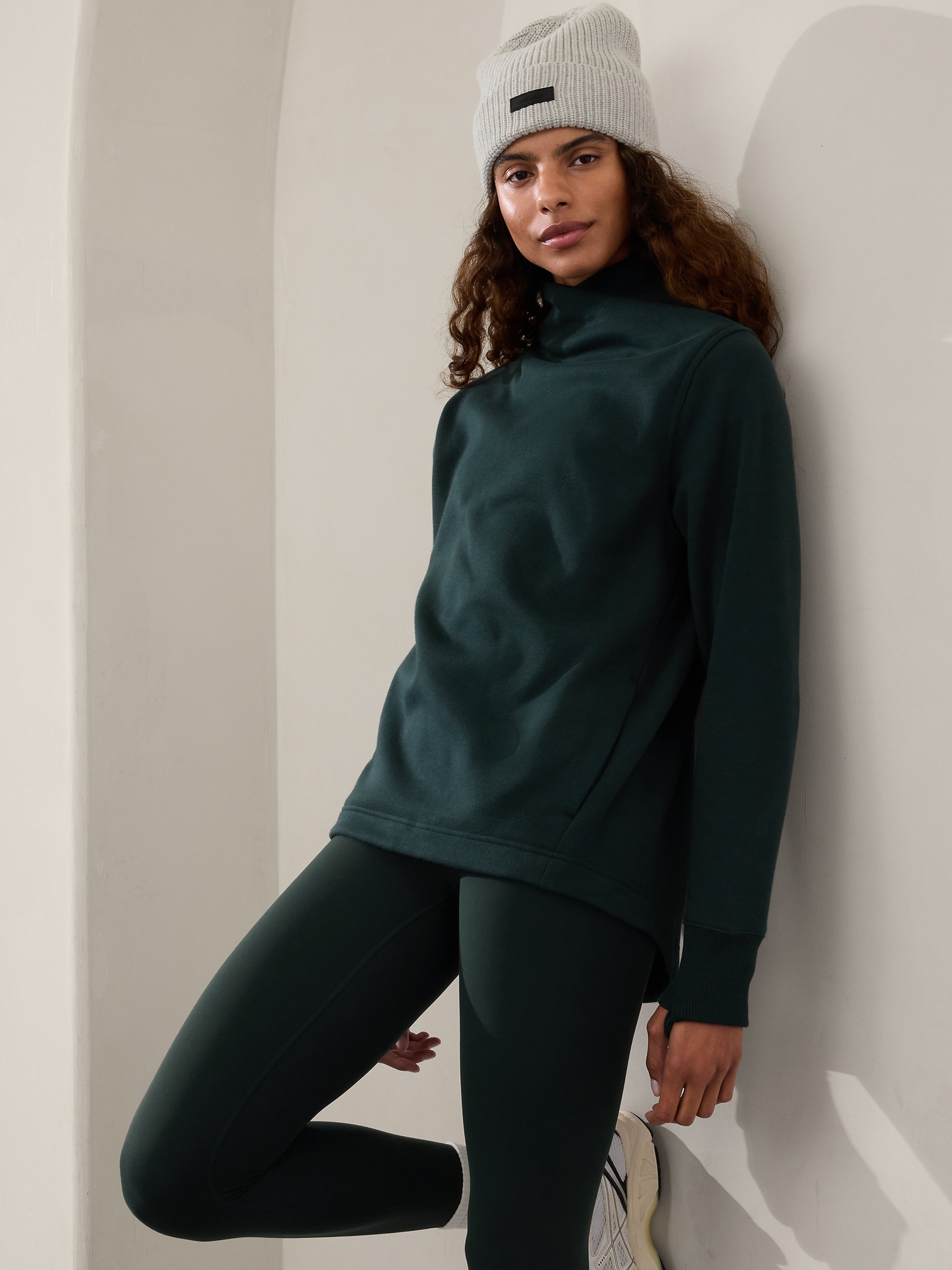 Cozy Karma Twist Neck Sweatshirt Athleta