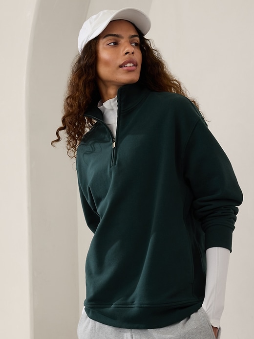 Image number 1 showing, Forever Fleece 1/4 Zip Sweatshirt