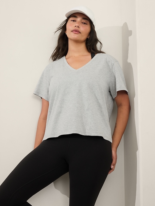 Image number 7 showing, Essential V-Neck Tee